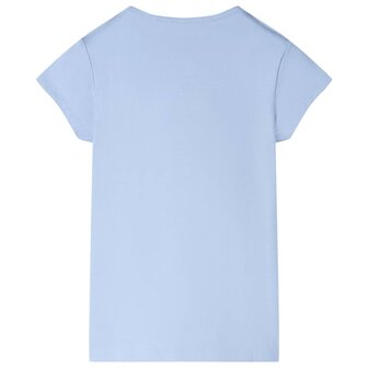 Kindershirt 116 lichtblauw 2