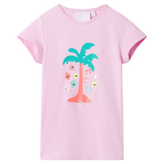 Kindershirt 116 lila 1