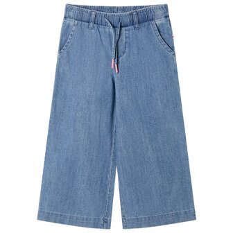 Kinderbroek 92 denimblauw 1