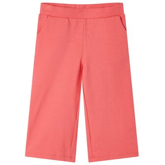 Kinderbroek met wijde pijpen 104 koraalkleurig 1