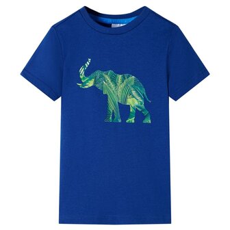 Kindershirt 116 donkerblauw 1