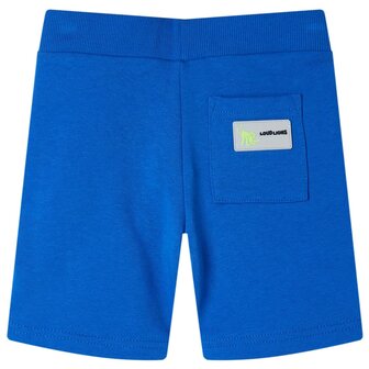 Kindershort met trekkoord 92 blauw 2