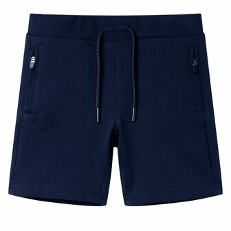 Kindershort 140 marineblauw 1