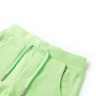 Kindershort 92 fluorescerend groen 3