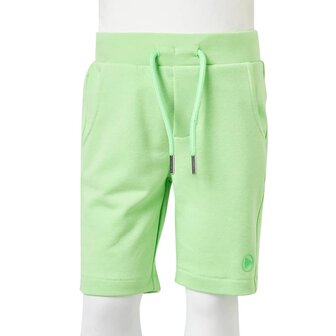 Kindershort 104 fluorescerend groen 8