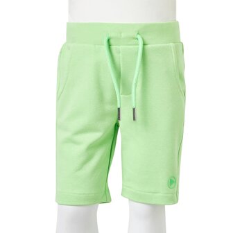 Kindershort 116 fluorescerend groen 8