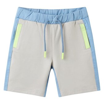 Kindershort met trekkoord 92 blauw 1