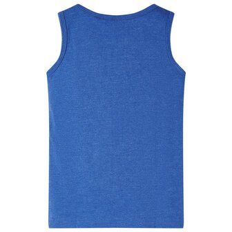 Kindertopje 140 gem&ecirc;leerd blauw 2