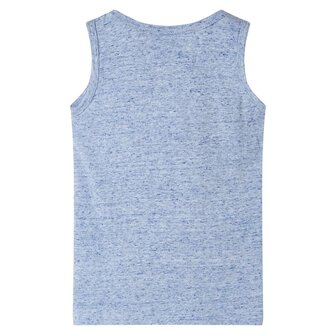 Kindertopje 104 gem&ecirc;leerd blauw 2