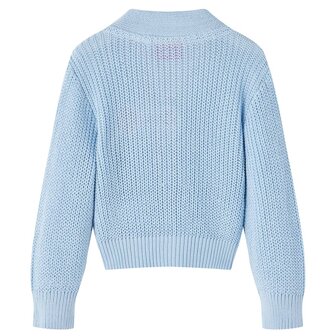 Kindervest gebreid 104 blauw 2