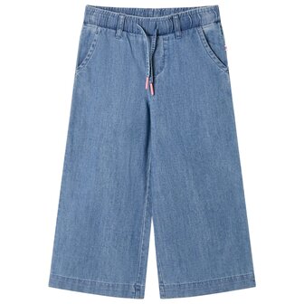 Kinderbroek 140 denimblauw 1