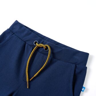 Kinderbroek met trekkoord 128 marineblauw 3