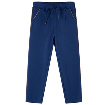 Kinderbroek met trekkoord 92 marineblauw 1