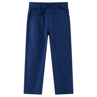 Kinderbroek met trekkoord 92 marineblauw 1