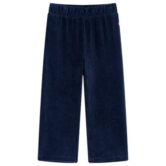 Kinderbroek 92 ribfluweel marineblauw 1