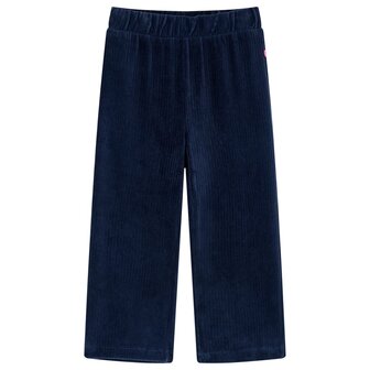 Kinderbroek 104 ribfluweel marineblauw 1