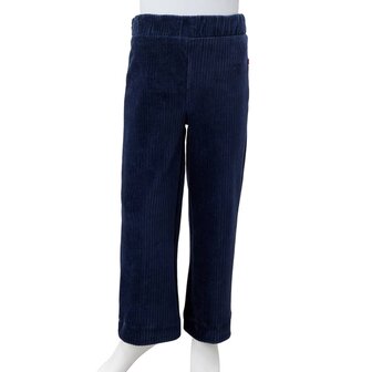 Kinderbroek 104 ribfluweel marineblauw 8