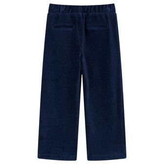 Kinderbroek 128 ribfluweel marineblauw 2