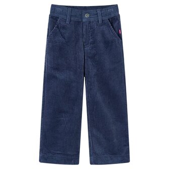 Kinderbroek 92 ribfluweel marineblauw 1