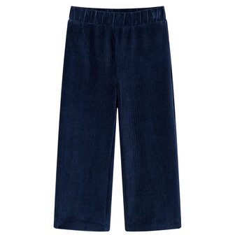 Kinderbroek 128 ribfluweel marineblauw 1