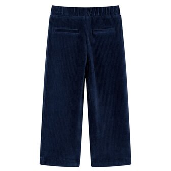 Kinderbroek 128 ribfluweel marineblauw 2