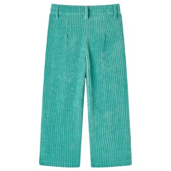 Kinderbroek 104 ribfluweel mintgroen 2