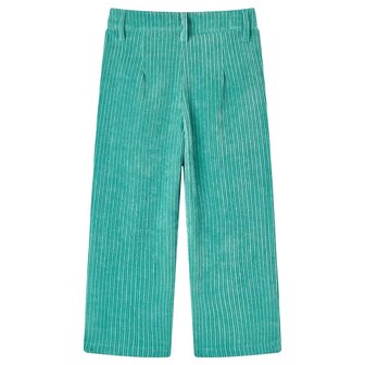 Kinderbroek 140 ribfluweel mintgroen 2