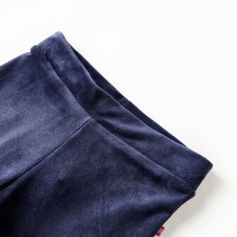 Kinderbroek fluweel 104 donkerblauw 3