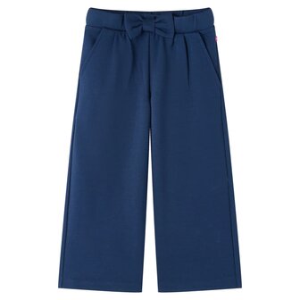 Kinderbroek met wijde pijpen 140 marineblauw 1