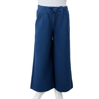 Kinderbroek met wijde pijpen 140 marineblauw 8