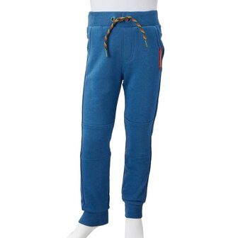 Kinderjoggingbroek 140 blauw 8