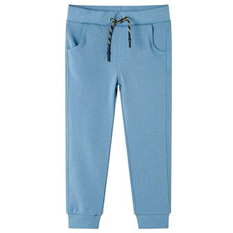 Kinderjoggingbroek 116 blauw 1