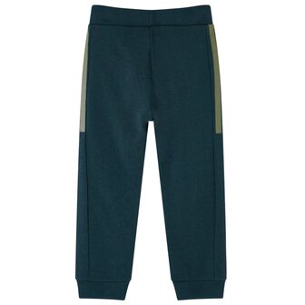 Kinderjoggingbroek met trekkoord 128 mosgroen 2