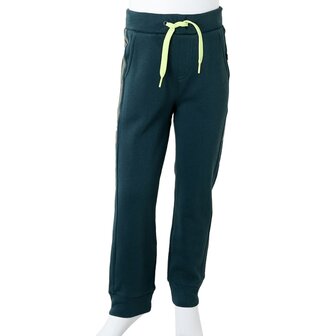 Kinderjoggingbroek met trekkoord 128 mosgroen 8