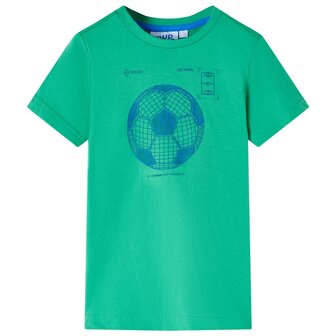 Kindershirt 128 groen 1