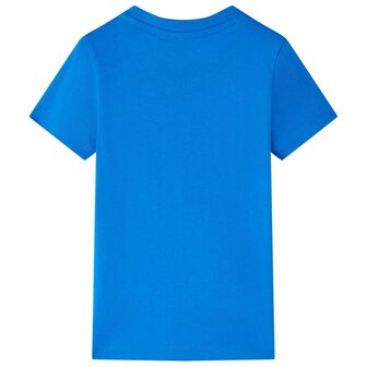 Kindershirt 116 felblauw 2