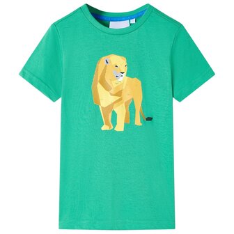 Kindershirt 128 groen 1