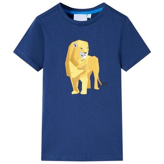 Kindershirt 104 donkerblauw 1