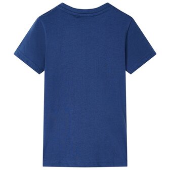 Kindershirt 128 donkerblauw 2