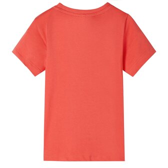 Kindershirt met korte mouwen 116 lichtrood 2