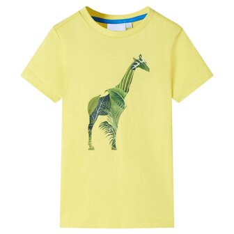 Kindershirt 116 geel 1