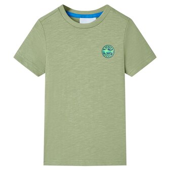 Kindershirt 116 lichtkakikleurig 1