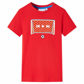 Kindershirt 128 rood 1