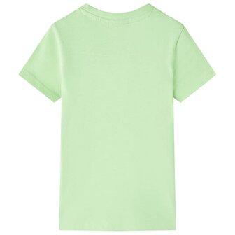 Kindershirt 104 limoengroen 2