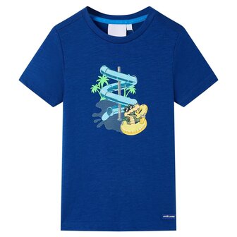 Kindershirt 116 donkerblauw 1