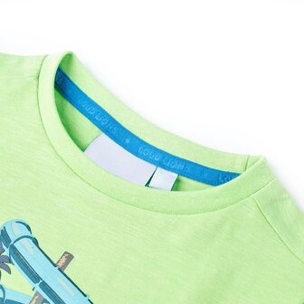 Kindershirt 116 neongroen 3