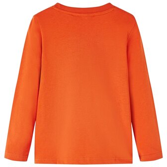 Kindershirt met lange mouwen 116 oranje 2