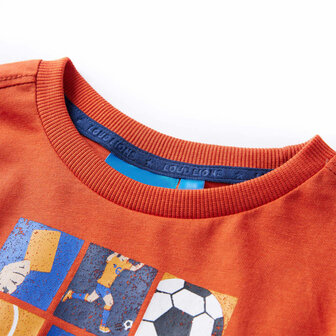 Kindershirt met lange mouwen 128 oranje 3