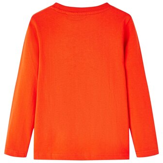 Kindershirt met lange mouwen 140 feloranje 2