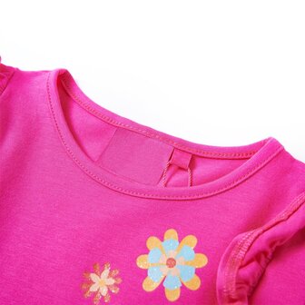 Kindershirt met lange mouwen 116 donkerroze 3